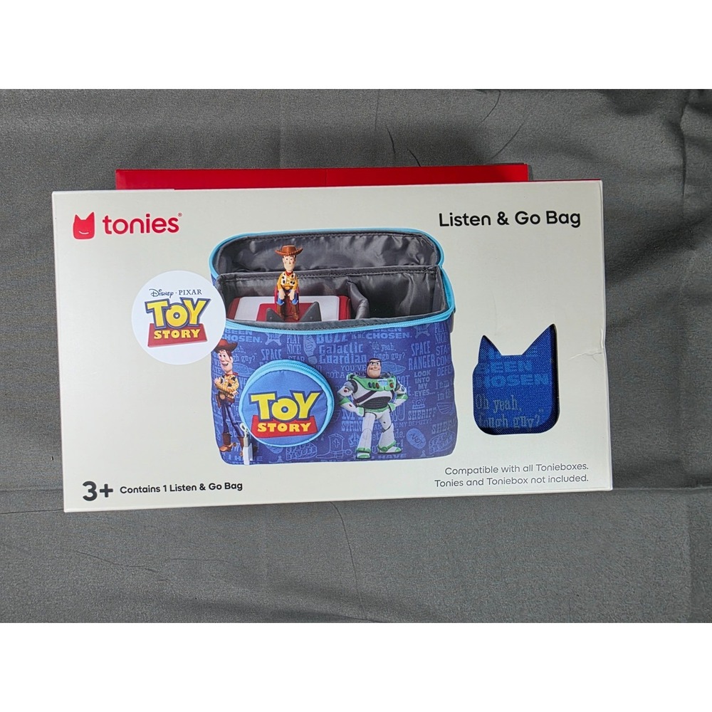 Tonies Disney Toy Story Listen & On The Go Kids Travel Bag Durable Adjustable